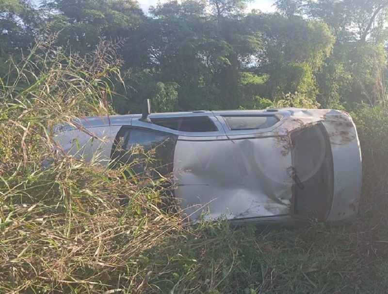 Vuelco cerca de Colonia Tacurales: una pareja de Sunchales fue hospitalizada